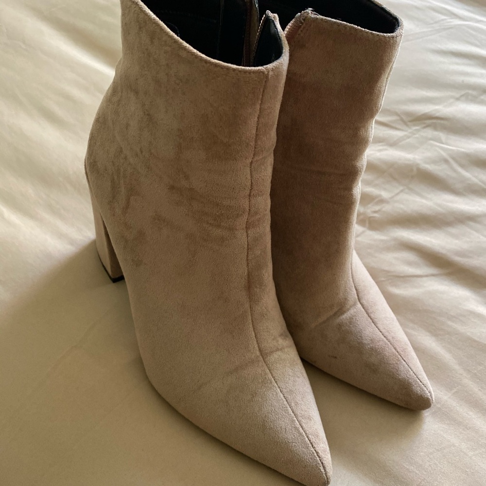Nude booties
